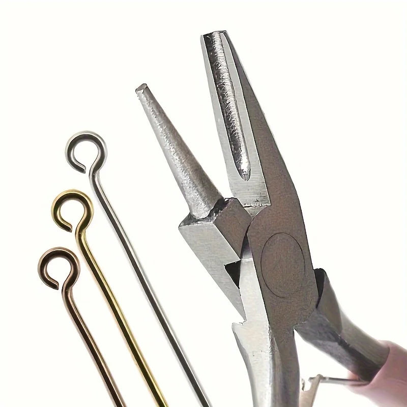 5-inch professional round concave pliers, used for jewelry making mini precision wire loop tools, ideal DIY manual tools