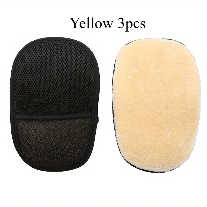 1Pc/3Pc car cleaning supplies car cleaning cloth plush car cleaning single side cleaning car gloves washing car gloves