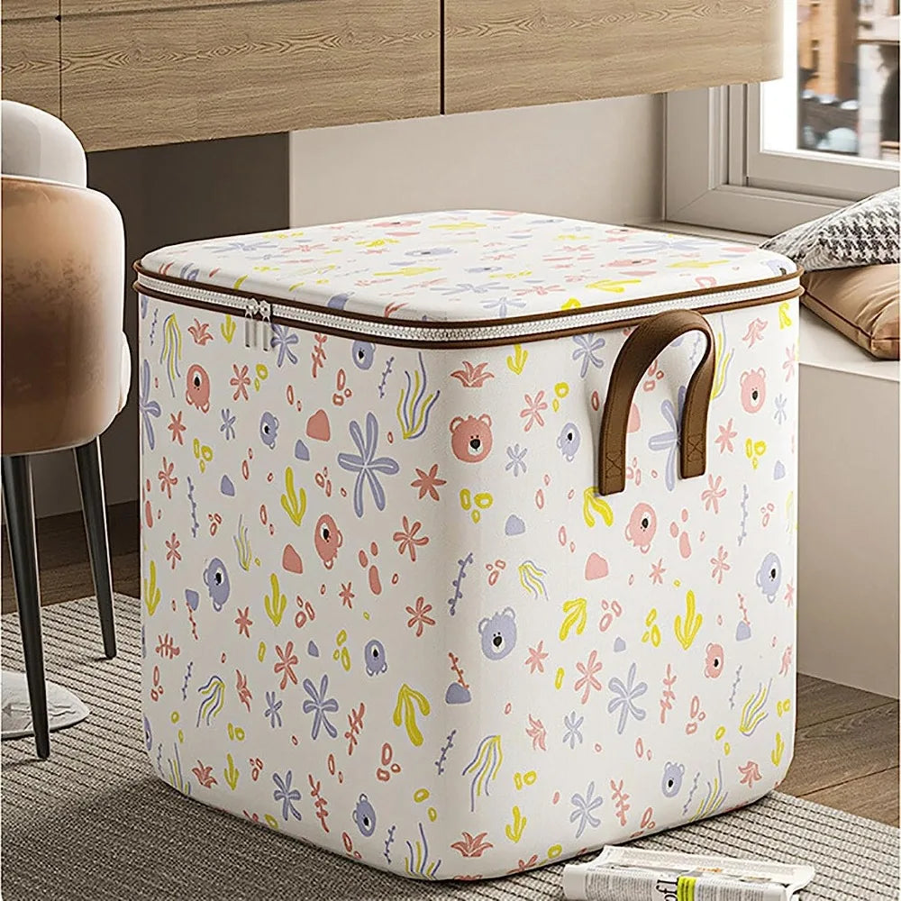 Portable Clothing Storage Box Foldable Closet Storage Box With Durable Handle Large Capacity Toy Storage and Sorting Box New