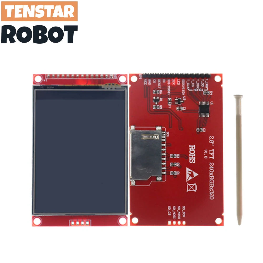 Touch Panel 2.4 2.8 Inch SPI TFT LCD ILI9341 Driver Chip Serial Port Module With PBC 240x320 SPI Serial Display With Touch Pen