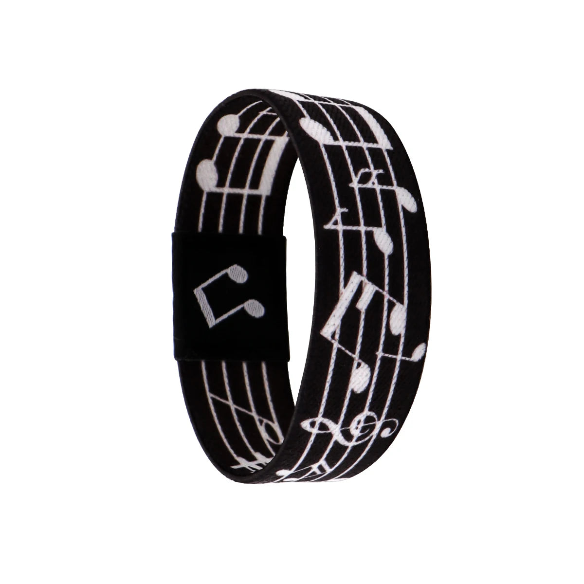 Rainbow Bracelet For Women Men Musical Notes Elastic Sports Wristband Fashion Bangles Jewelry Accessories Gifts
