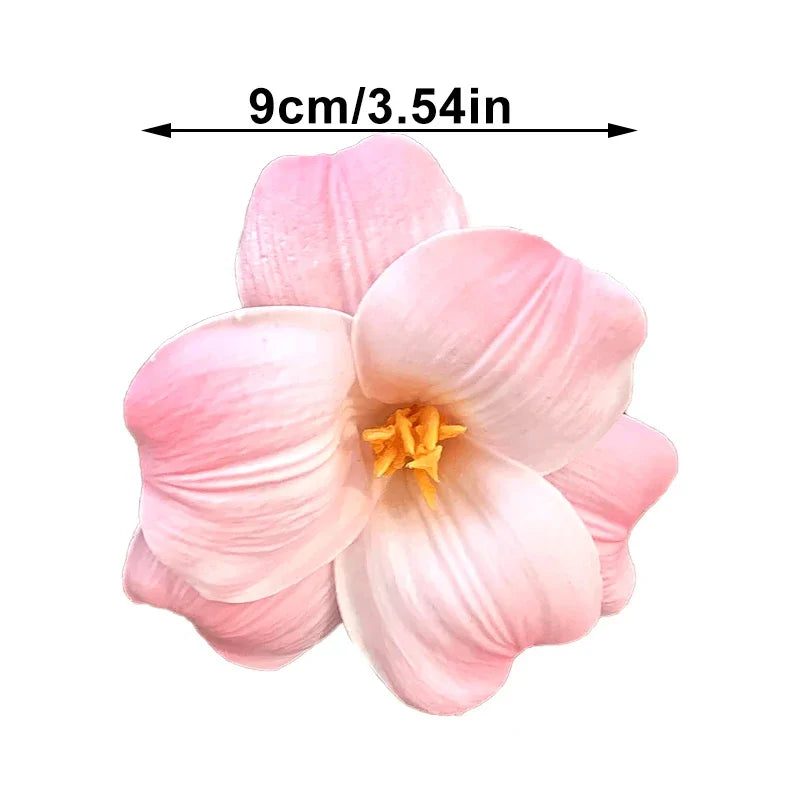 Artificial Flower Hairpins for Women Large Flower Hair Clip Bohemia Style Beach Hairpin Hawaiian Party Headwear Hair Accessories