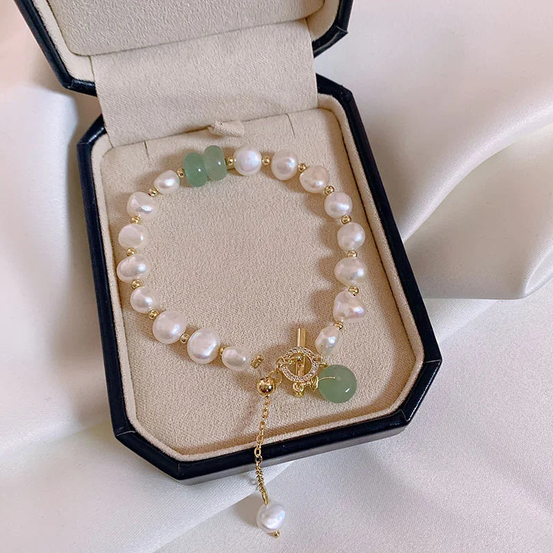 Trendy Imitation Pearl Bracelet Pendant Bracelets For Women Charm Adjustable High Quality Fashion Party Jewelry Gift