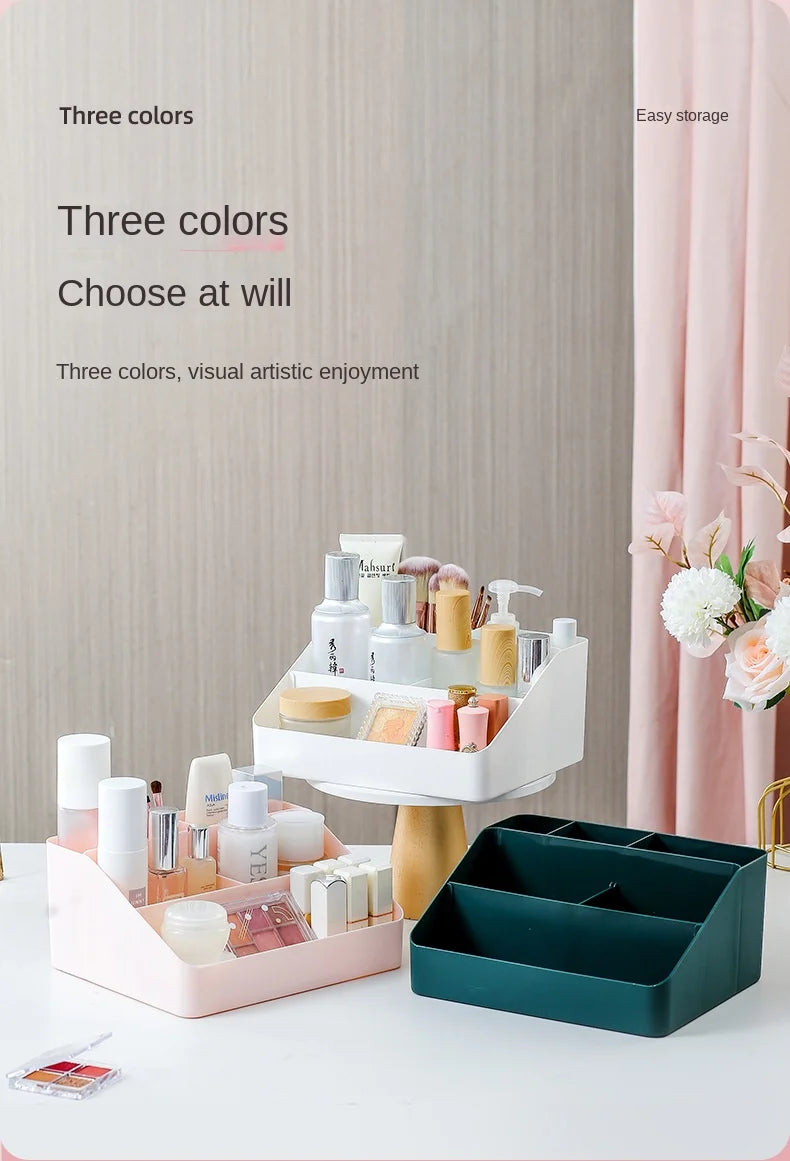 Cosmetics storage box, desktop storage shelf, dresser, large-capacity sorting rack