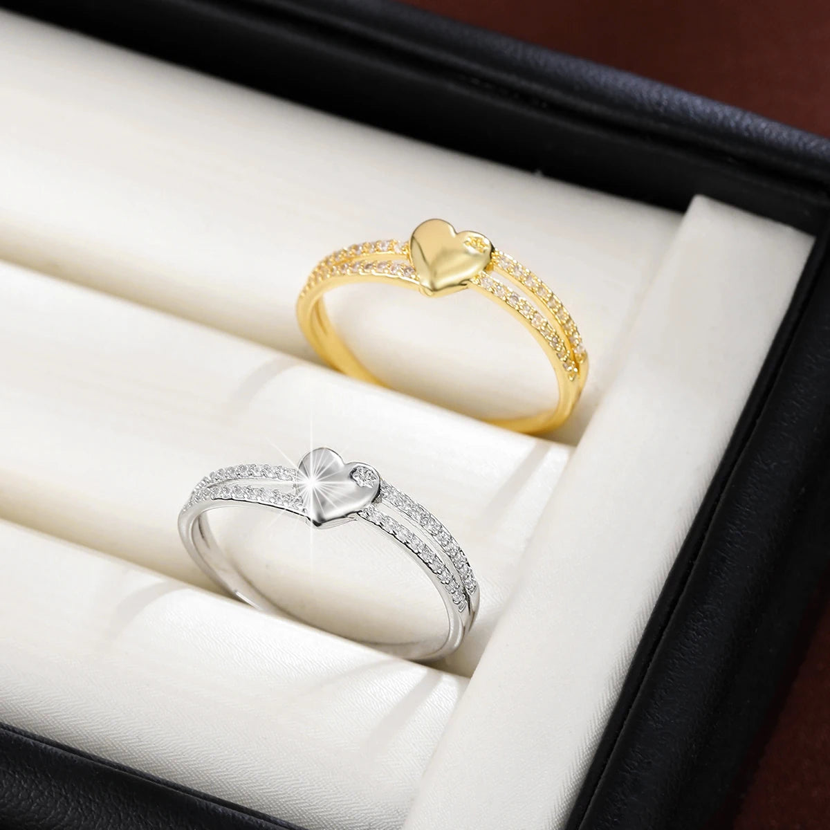 Brilliant Gold and Silver Filled Rings w/ Melee GemStones 💎