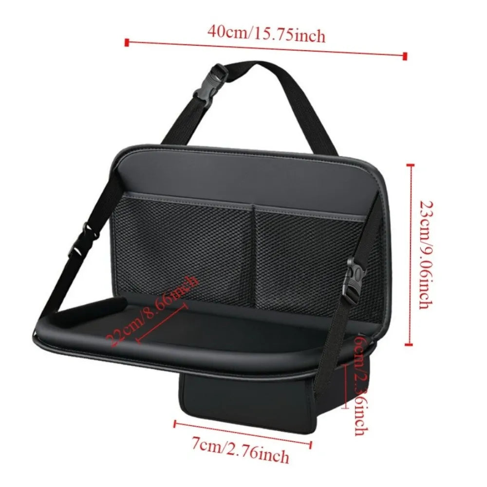 Food Tray Car Back Seat Tray Large Capacity Folding Foldable Car Backseat Table Save space Durable Car Work Dining Table