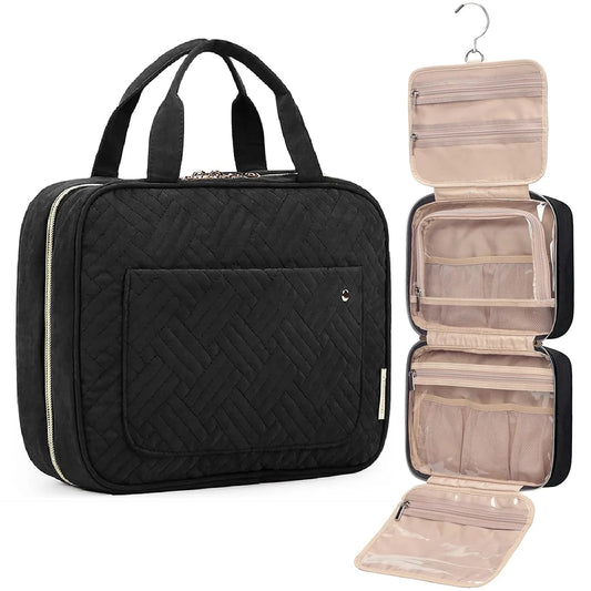Travel Toiletry Bag with Hanging Hook Big Comparment Waterproof Makeup Bag for Women Men Travel Accessories Cosmetic Organizer