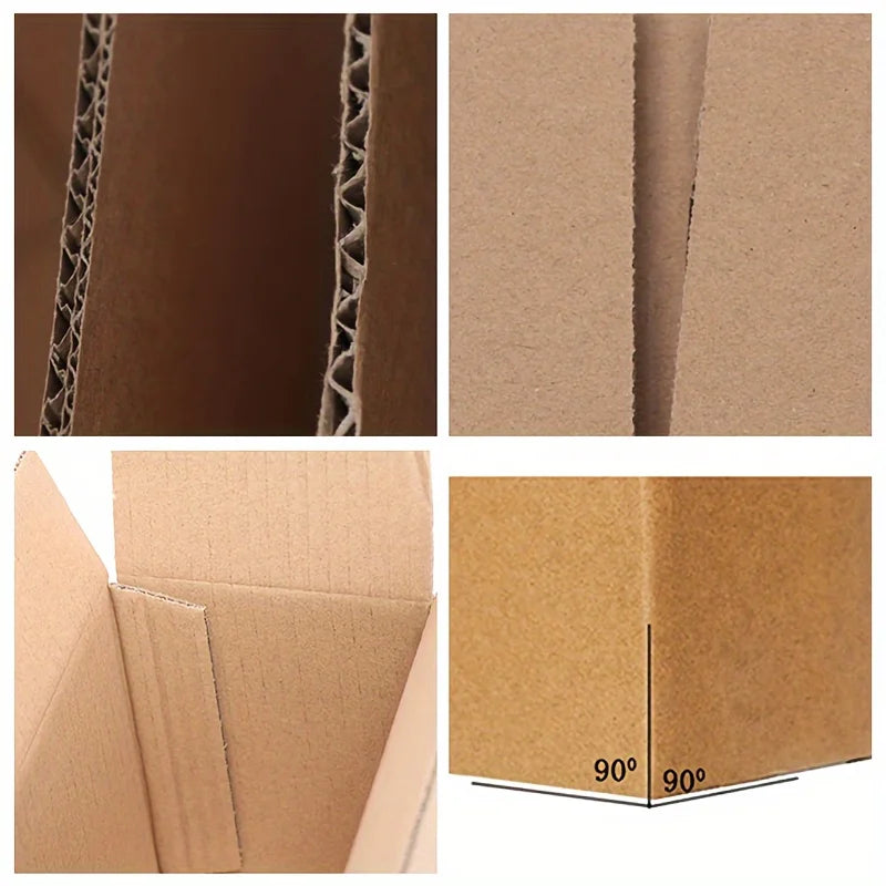 10pcs Shipping Boxes & 4.13 × 5.12 × 8.27 inch shipping corrugated cardboard boxes, kraft paper shipping boxes-for shipping pack