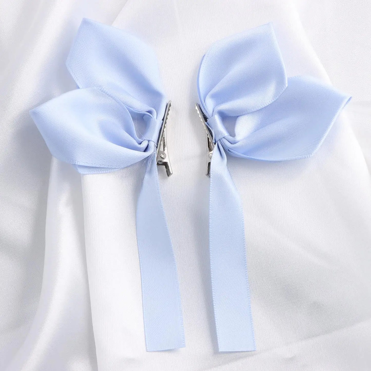 Cute Bowknot Hair Clips Fashion Sweet Hair Accessories Side Clip Headdress Headwear Ribbon Hair Bows Clips Hairpin Girls
