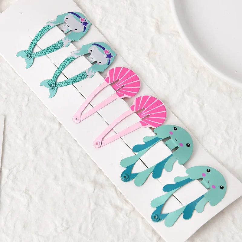 Cute Cartoon Fruit Hairpins Set Children Baby Girls Kid Kawaii Hair Clips Pin Barrettes Accessories Hairgrips Headdress Headwear