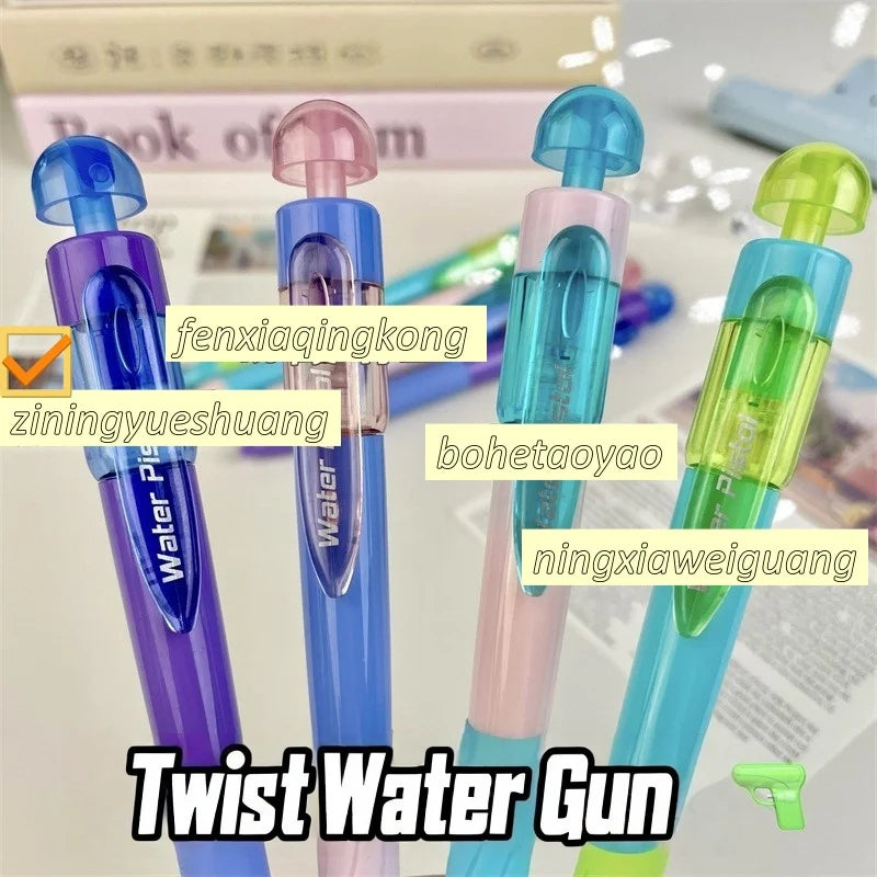 Novelty Shark Water Spray Ballpoint Pen Creative Water Gun Pen Student Writing Pens Toy Gifts Water Pistol Pen Stationery Supply