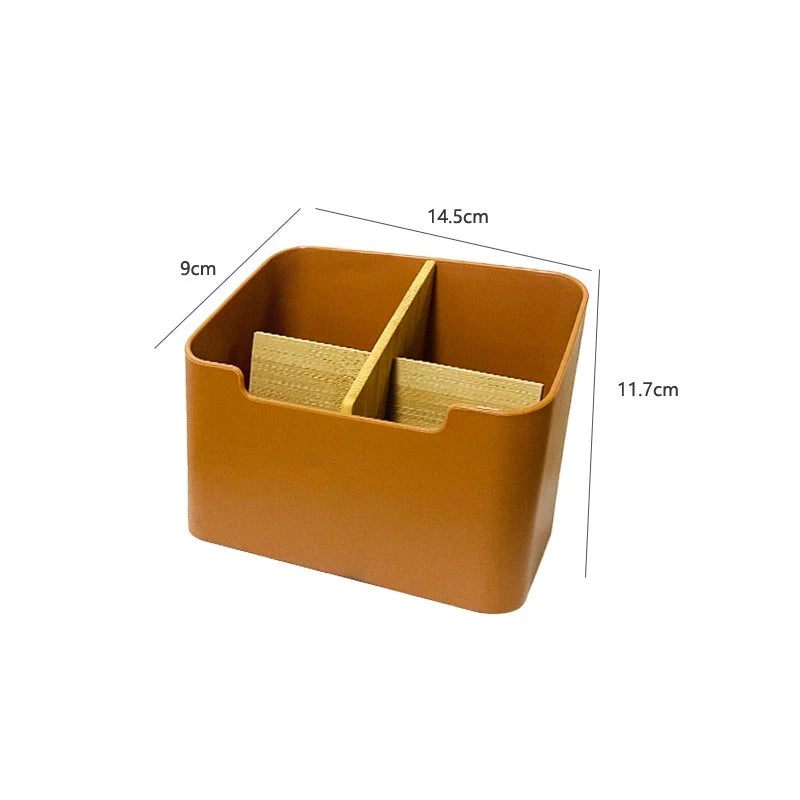 Desktop Organizer Bamboo Wood Storage Box Multi-functional Remote Control Stationery Cosmetics Storage Boxes Home Organizers