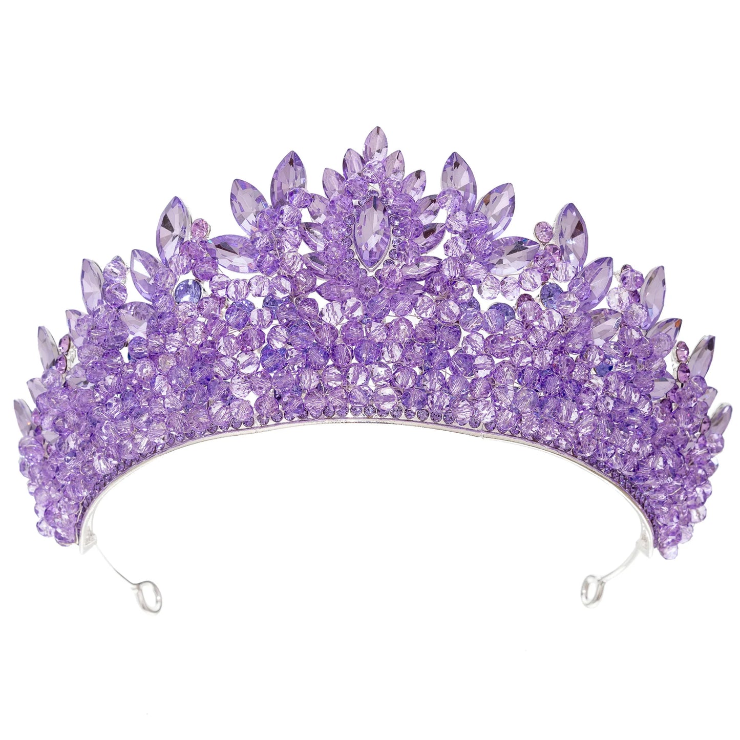 New Arrivals colorful pink crown and headband with beads tiara