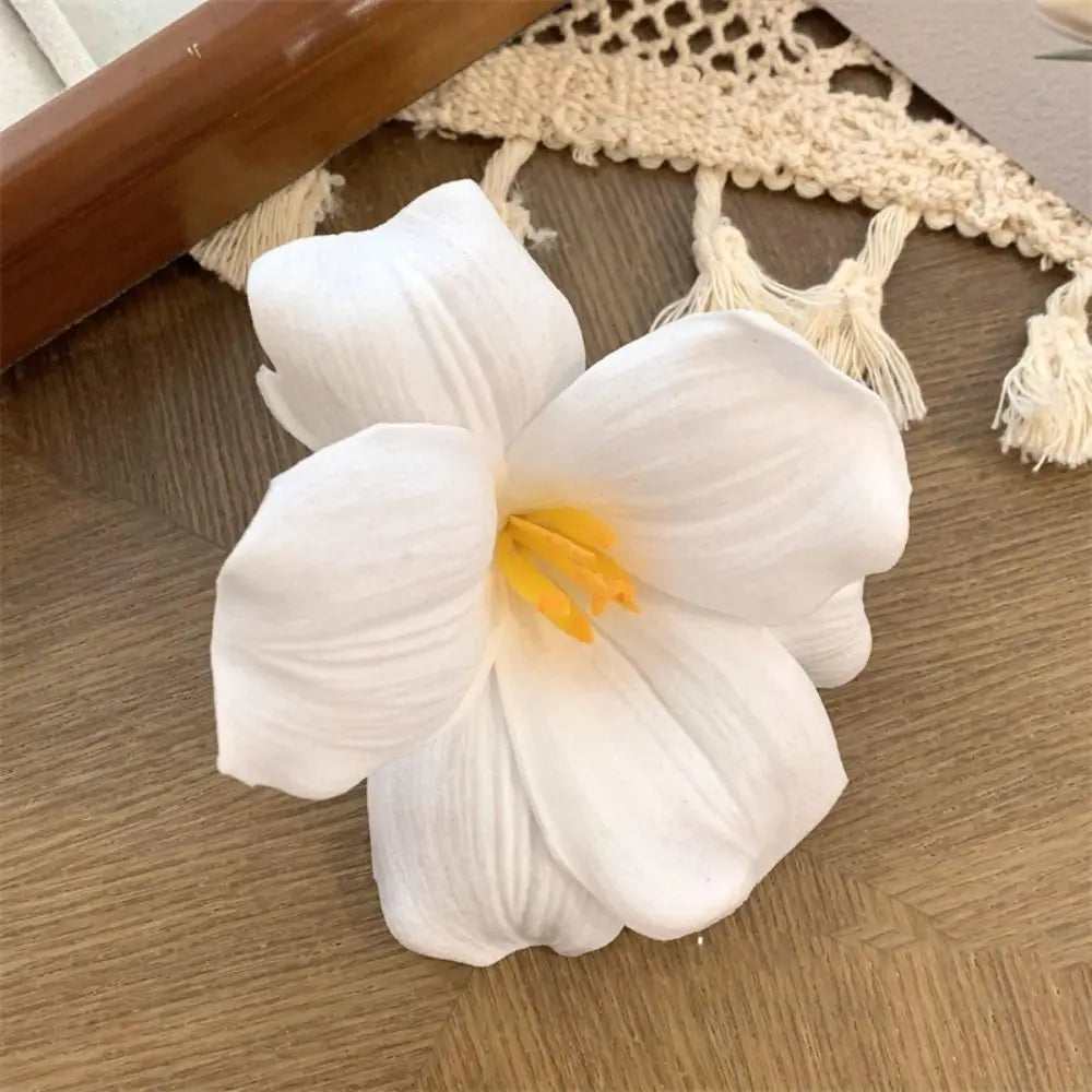 Cloth Simulation Flower Hair Clip Bohemian Style Korean Style Tulip Flower Hairpin Seaside Vacation Headwear