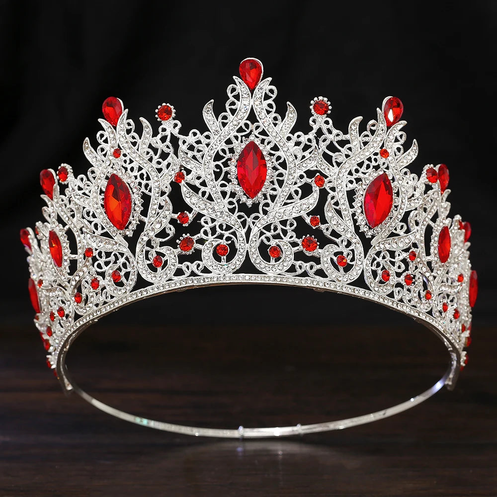 Queen Crown for Women - Baroque Wedding Tiaras and Crowns, Jeweled Costume Tiara Princess Crown, Prom Birthday Party Halloween H