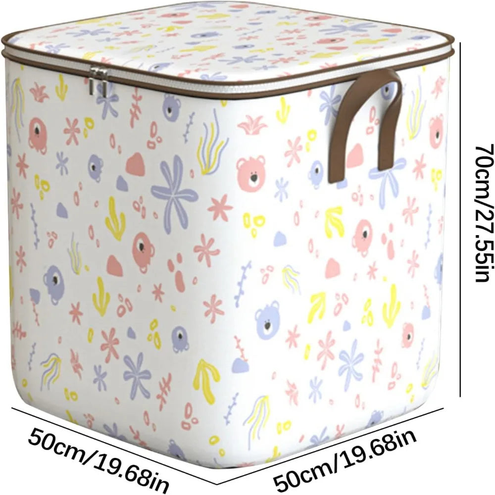 Portable Clothing Storage Box Foldable Closet Storage Box With Durable Handle Large Capacity Toy Storage and Sorting Box New