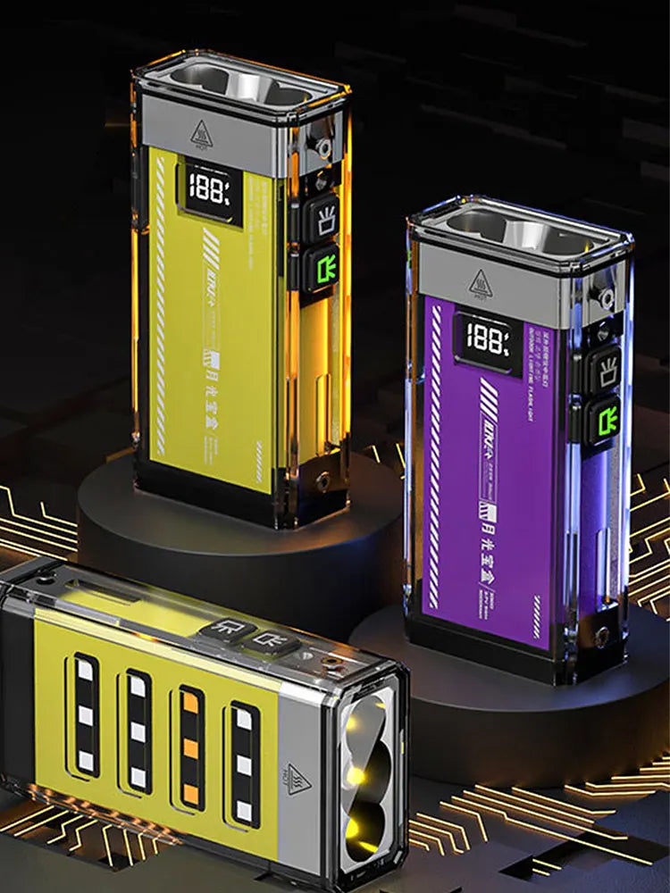 Super Bright Three P50LED flashlight four light sources Work Lamp with Magnet SOS Power Bank Waterproof Emergency Flashlight