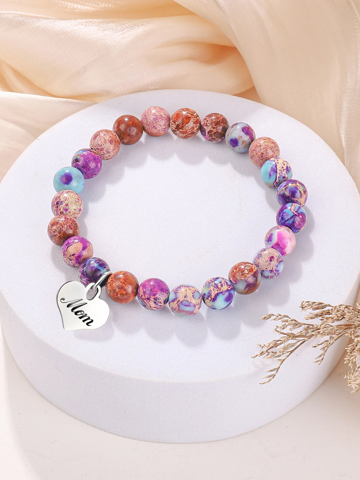 Gifts for Mom Birthday, Mother's Day Gifts Valentine's Day Gifts for Mom Mother, Natural Stone Bracelets Jewelry for a LifeTime!