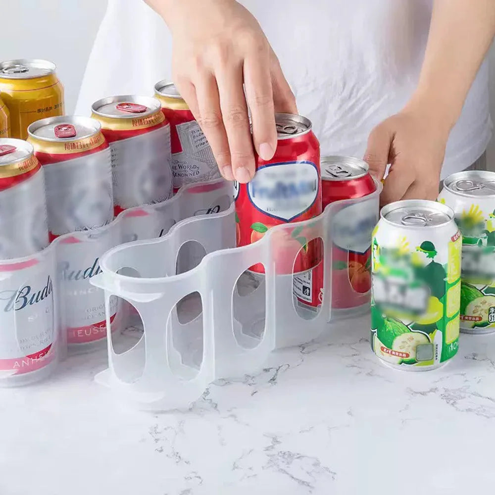 1 can beverage and soda storage rack - suitable for organizing and storing beverages and soda in home refrigerators