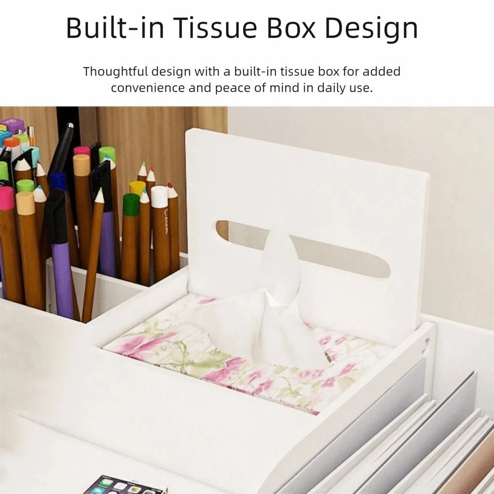 Large Capacity File Storage Rack Space Saving Thickened File Sorter Multi-Layer Partition Design Desktop Storage Box Library