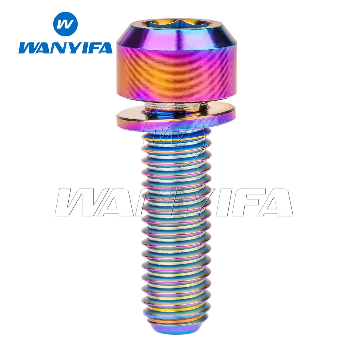 Titanium Bolt M6x16/18/20/25/30/35mm Allen Hex Screws with Washer for Bicycle Disc Brake Upgrade V brake Hub Fixed