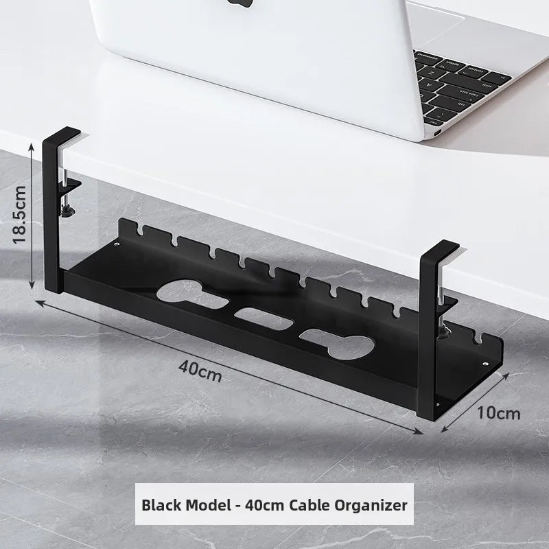 under Desk Cable Organizer Box Slot Office Desk Cable Management Holder No Drilling Required Cuter Cable Organizer Box
