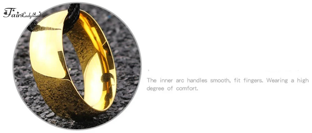 FairLadyHood Simple Rose Gold Rings For Men Women Plate With Silver Color Ring Stainless Steel Rings Jewelry Wedding Ring Couple