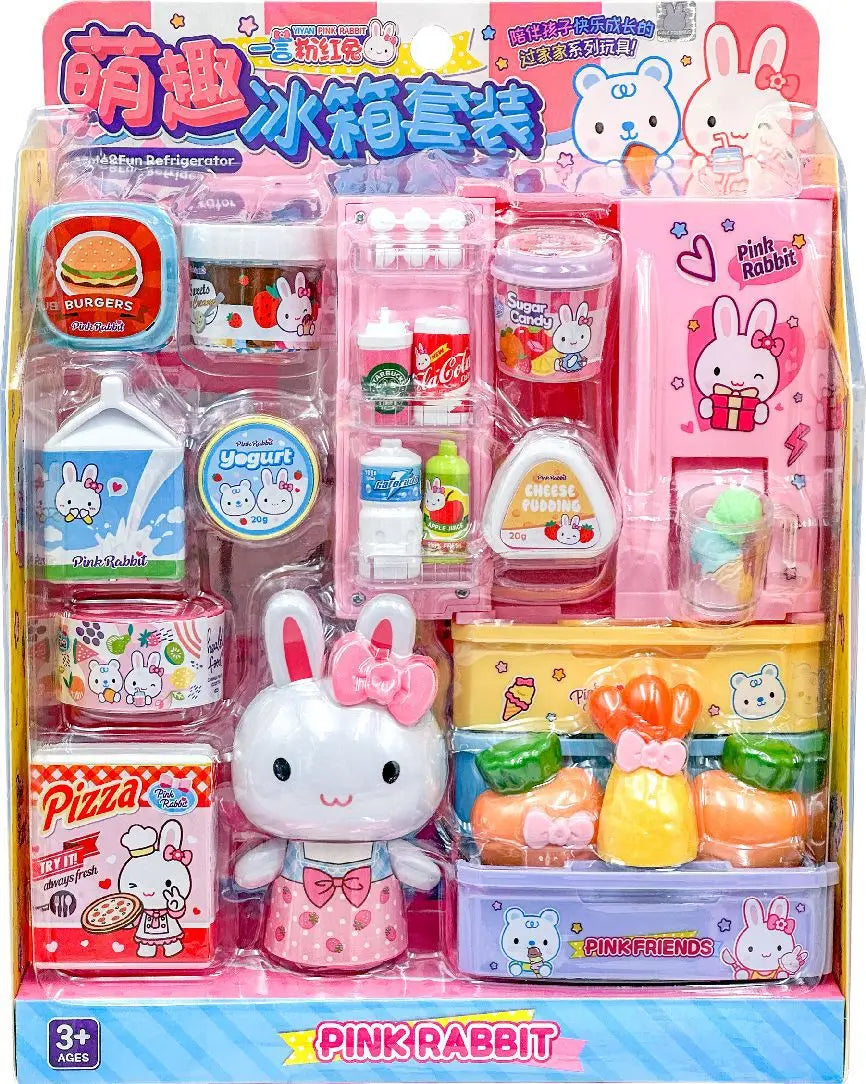 Cartoon Pink Rabbit Secret Mini Notebook Secret Diary Creative Handmade Diy Simulation Girl Toy Set Gift Birthday Gift