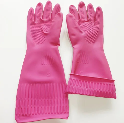 Cleaning Gloves 1 Pair Premium Household Waterproof Kitchen Dishwashing Non-Slip Durable Laundry Cleaning Supplies Tools