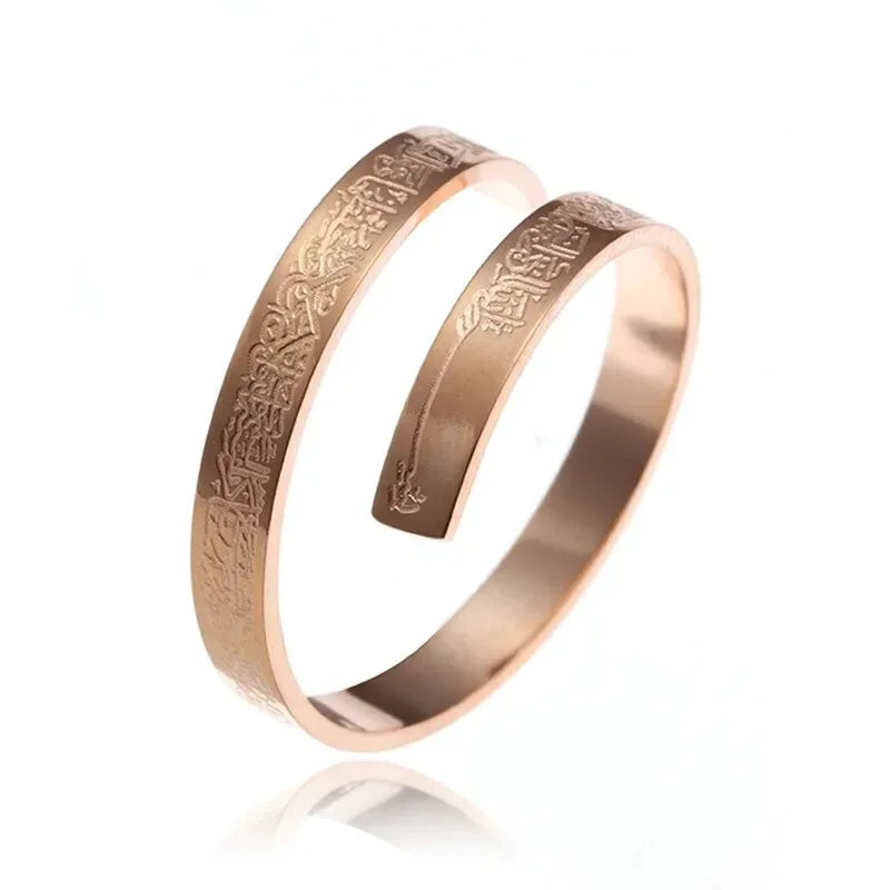 Stainless Steel Angel Wing Ring Open Adjustable Feather Ring for Men Women Couple Fashion Jewelry Anniversary Gift