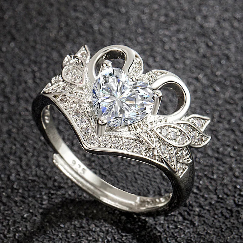 Swan Rings Zircon Stone Crystal Ring for Women Wedding Engagement Ring Fashion Jewelry High Quatlity Jewelry