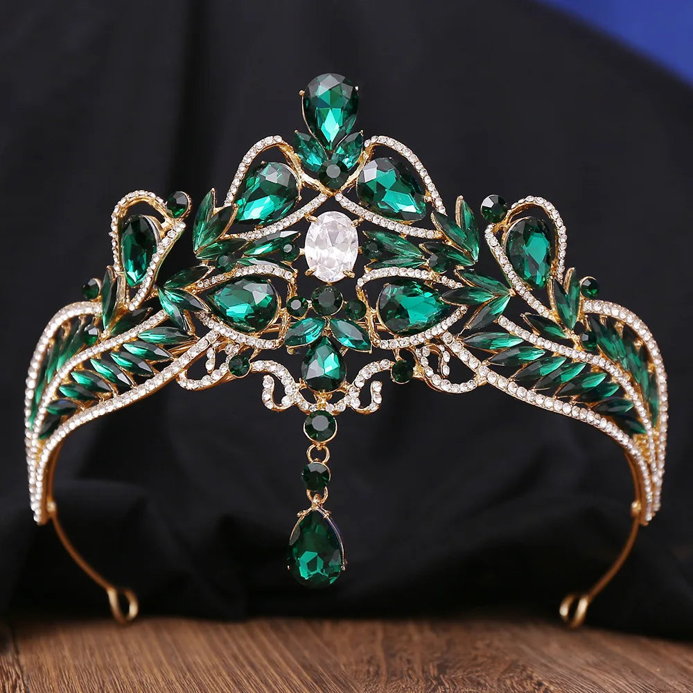 Luxury Wedding Crown for Bride Tiaras Rhinestone Hair Jewelry Gifts Crystal Hair Accessories Women Headband Bridal Headwear (Free Shipping) 💝🌹💖