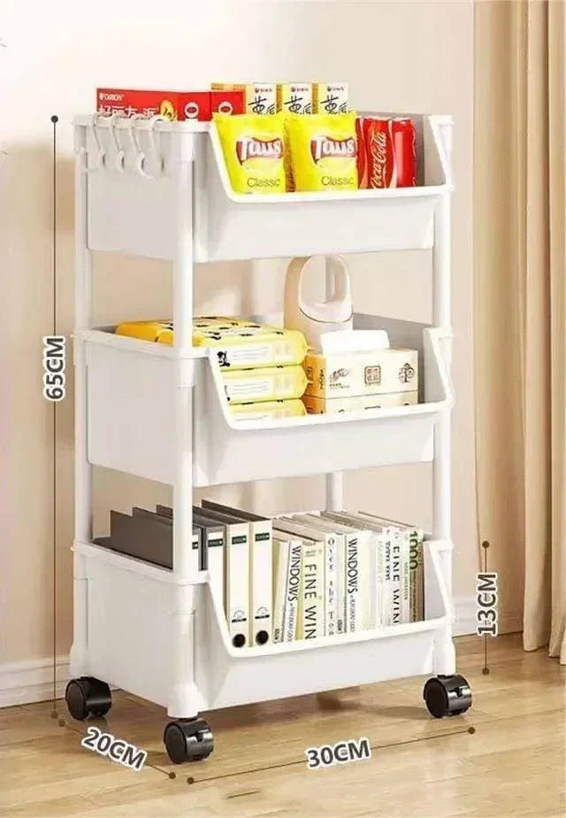 NEW Kitchen Storage Trolley Bookshelf Slit Storage Cabinet Bathroom Living Room Home Organizer Rack Kitchen Corner Narrow