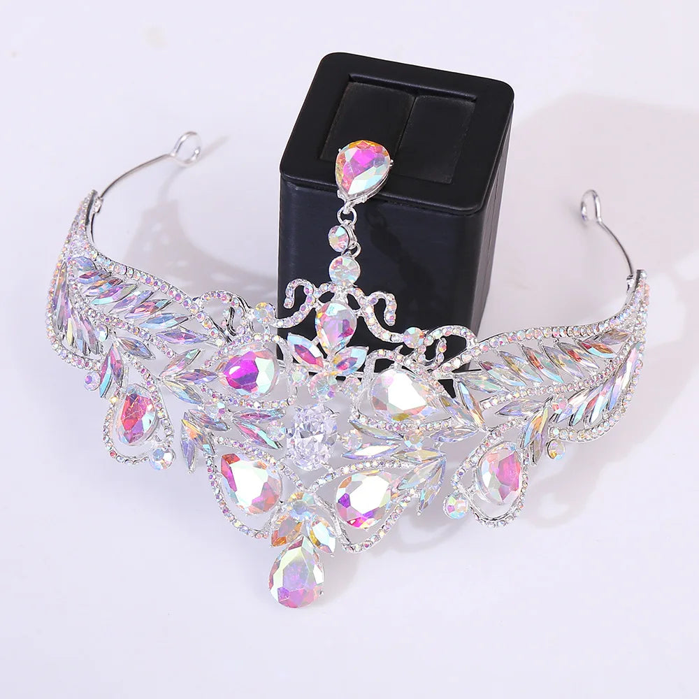 Luxury Wedding Crown for Bride Tiaras Rhinestone Hair Jewelry Gifts Crystal Hair Accessories Women Headband Bridal Headwear (Free Shipping) 💝🌹💖