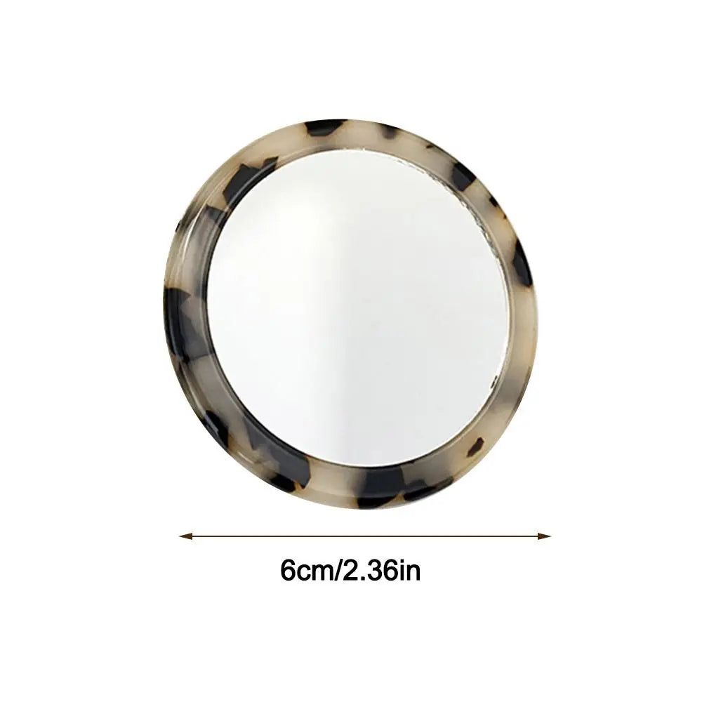 Travel Accessories Simple Acetate Makeup Mirror Portable Round SPA Salon Compact Mirrors Mini Cute Cosmetic Vanity Mirror