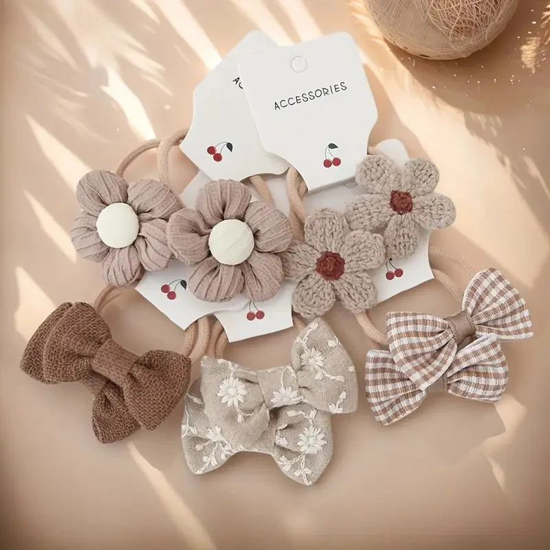 10Pcs Headbands with Colorful Flowers & Bows Soft Polyester Hairbands Perfect for Casual Wear Playful Design Hair Accessories (Free Shipping) 💝💖🌹 (Free Shipping) 💝💖🌹 (Free Shipping) 💝💖🌹 (Free Shipping) 💝💖🌹