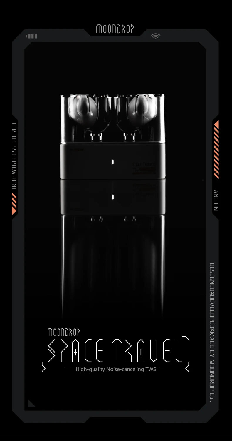 Moondrop Space Travel Bluetooth 5.3 Headphone Wireless TWS Noise Canceling Earphones 13mm Enhanced Dynamic Driver Music Headset