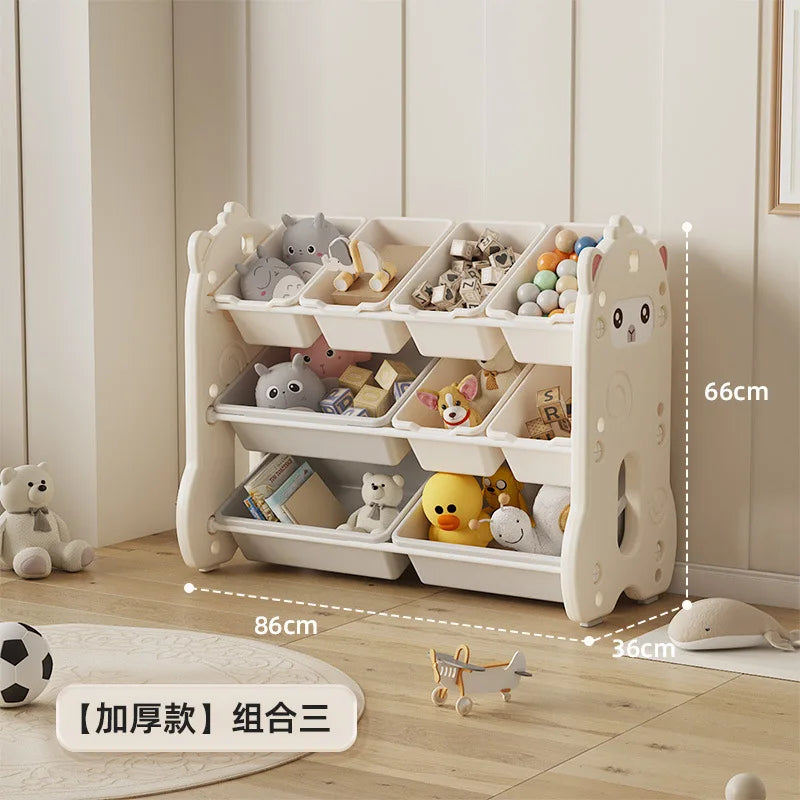 Children's toy storage large capacity classification multi-layer storage rack baby locker Shelf organizer Children's bookshelve