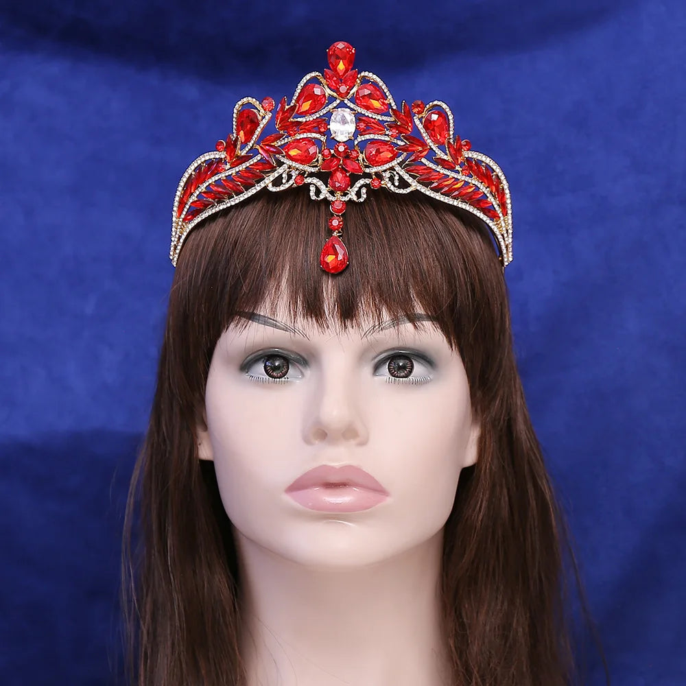 Luxury Wedding Crown for Bride Tiaras Rhinestone Hair Jewelry Gifts Crystal Hair Accessories Women Headband Bridal Headwear (Free Shipping) 💝🌹💖