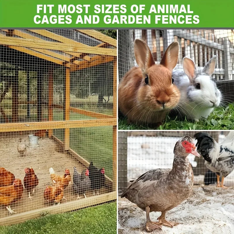 50X500cm Wire Mesh Metal Fence, Mesh Metal Fence, Garden Rabbit Fence, Durable Metal Barrier for Chicken Coop, Garden, Pet