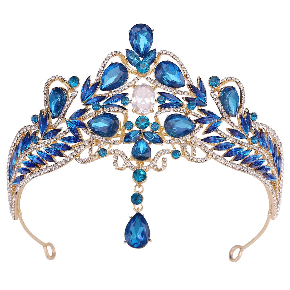 Luxury Wedding Crown for Bride Tiaras Rhinestone Hair Jewelry Gifts Crystal Hair Accessories Women Headband Bridal Headwear (Free Shipping) 💝🌹💖