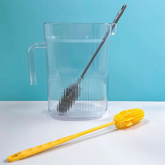 Cleaning Supplies Silicone Cup Brush Long Handle Portable Cup Scrubber Multipurpose Bottle Cleaning Brush Household