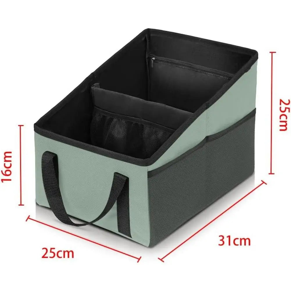 Car Storage Organizer Box Large Capacity Space-saving New Automotive Backseat Car Storage Box Outdoor Trunk Organizer