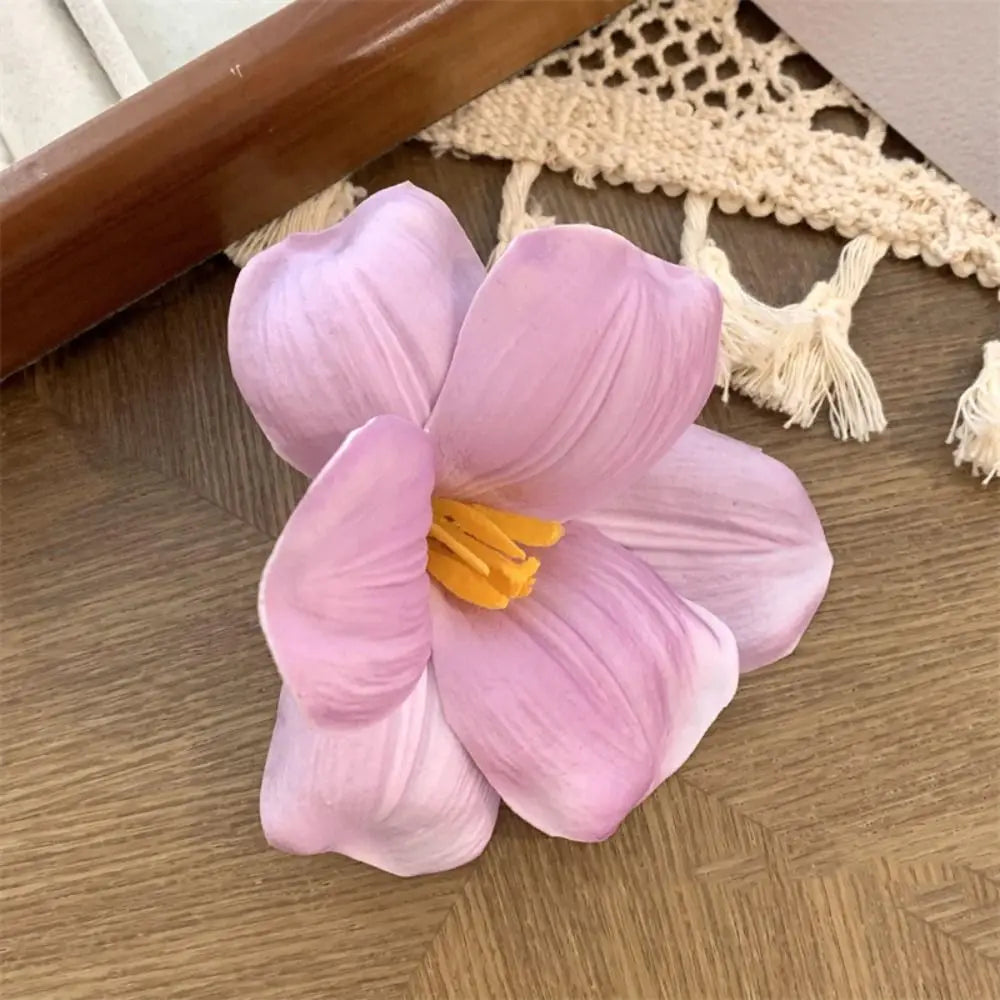 Cloth Simulation Flower Hair Clip Bohemian Style Korean Style Tulip Flower Hairpin Seaside Vacation Headwear