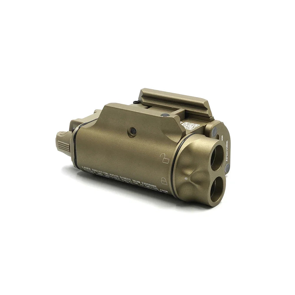 FMA Tactical XVL2 IRC Weapon Light and IR Illuminator Flashlight with Red and IR Laser for Tactical and Hunting Illumination