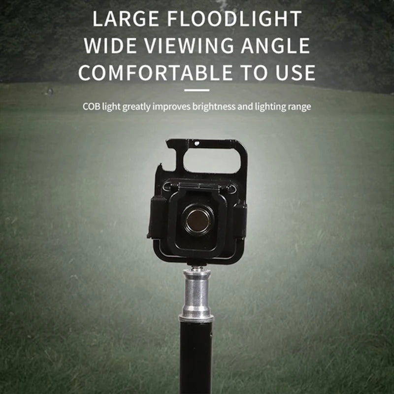LED Working Light USB Rechargeable Mini Flashlight Portable Bright Keychain Pocket Clip Lantern Outdoor Hiking Fishing Camping