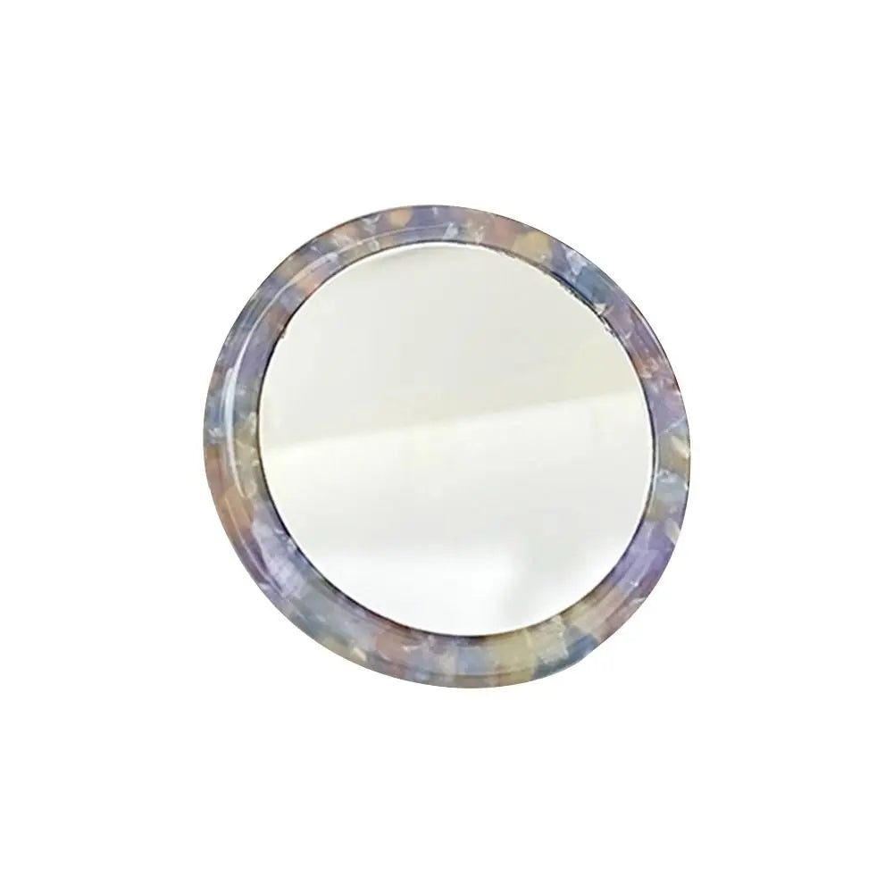 Travel Accessories Simple Acetate Makeup Mirror Portable Round SPA Salon Compact Mirrors Mini Cute Cosmetic Vanity Mirror
