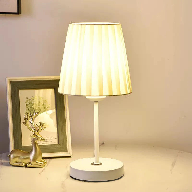 LED Table Lamps Study Bedroom Decoration Bedside Tables Rechargeable Light Touch Remote Control Cloth Cover Reading Desk Lamp