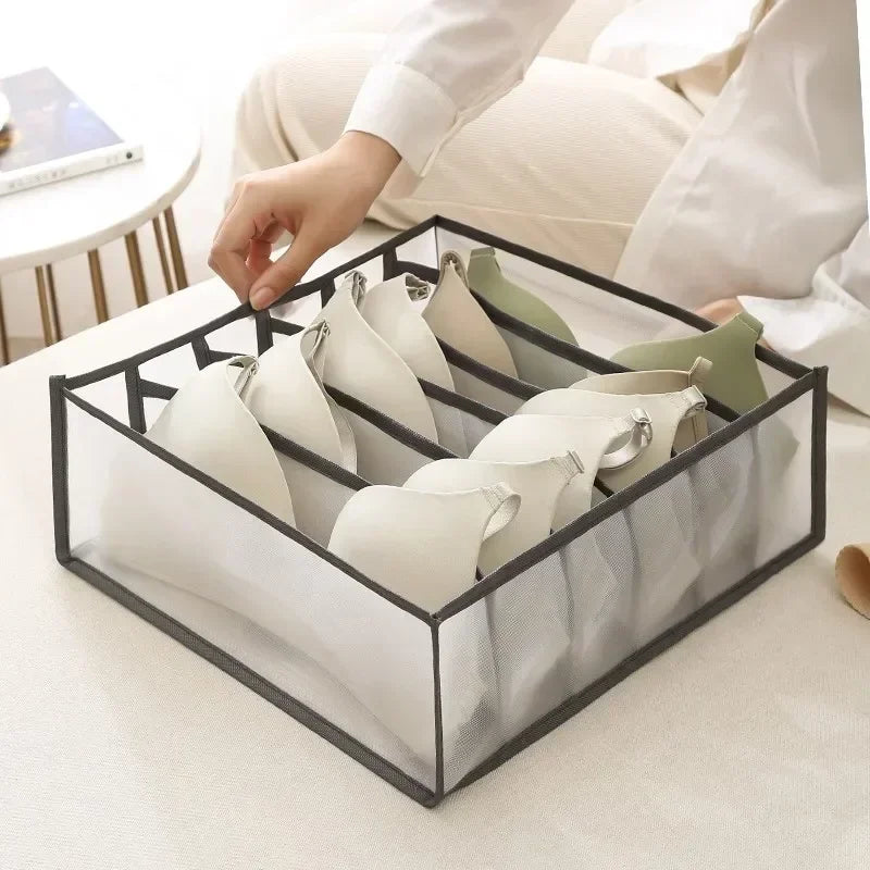 Underwear Drawer Organizer Storage Box Foldable Closet Organizers Drawer Divider Storage Boxes For Underpants Socks Bra