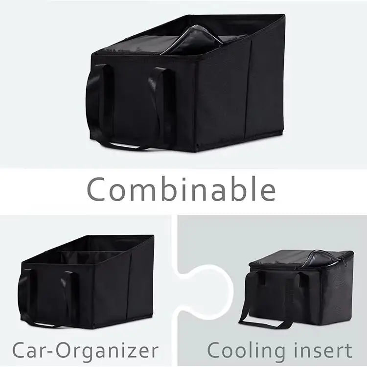Car Storage Organizer Box Large Capacity Space-saving New Automotive Backseat Car Storage Box Outdoor Trunk Organizer